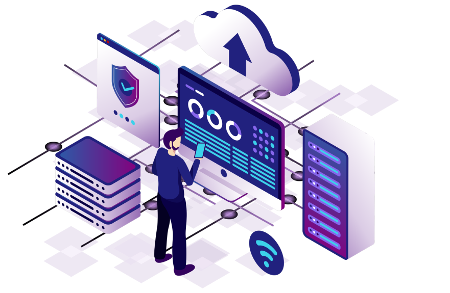 accessing secure cloud server equipped with antivirus